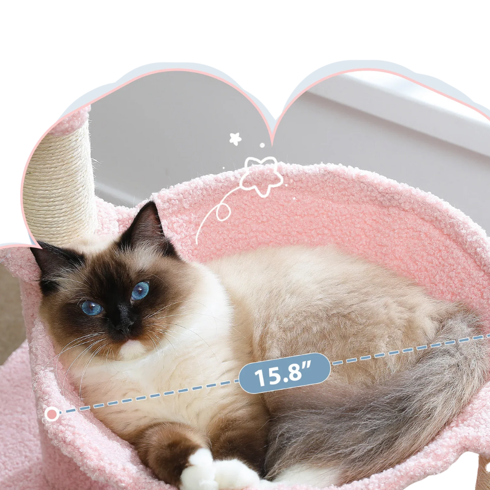 Arbre à chat Fleur Condo Hamac-MeowGriff