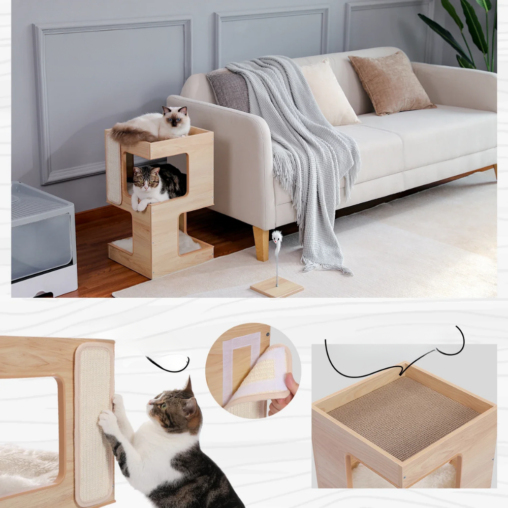 Arbre à Chat en Bois