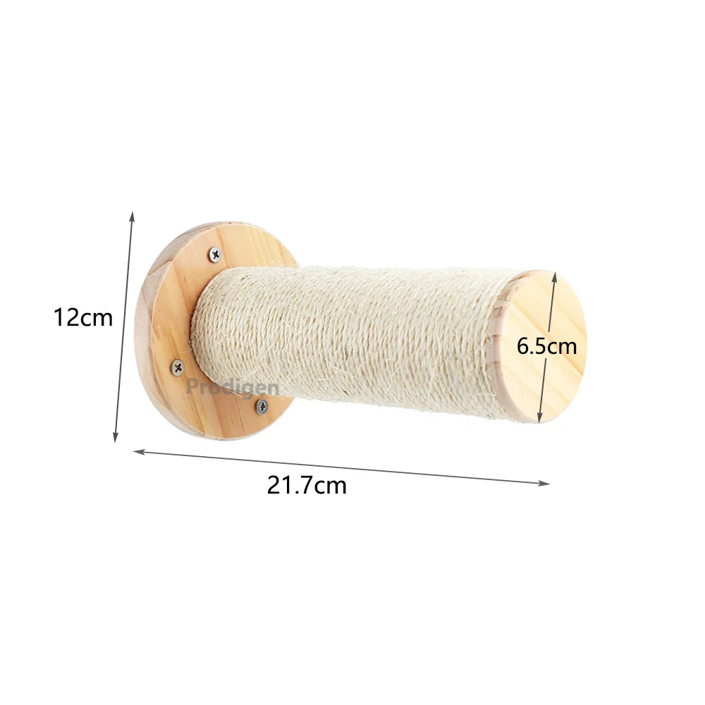 Étagère murale d’escalade pour chat avec échelle, marches, poteau à griffer en sisal, lit douillet et cachette – Tour d’arbre à chat modulaire d’intérieur et accessoires de mobilier pour animaux