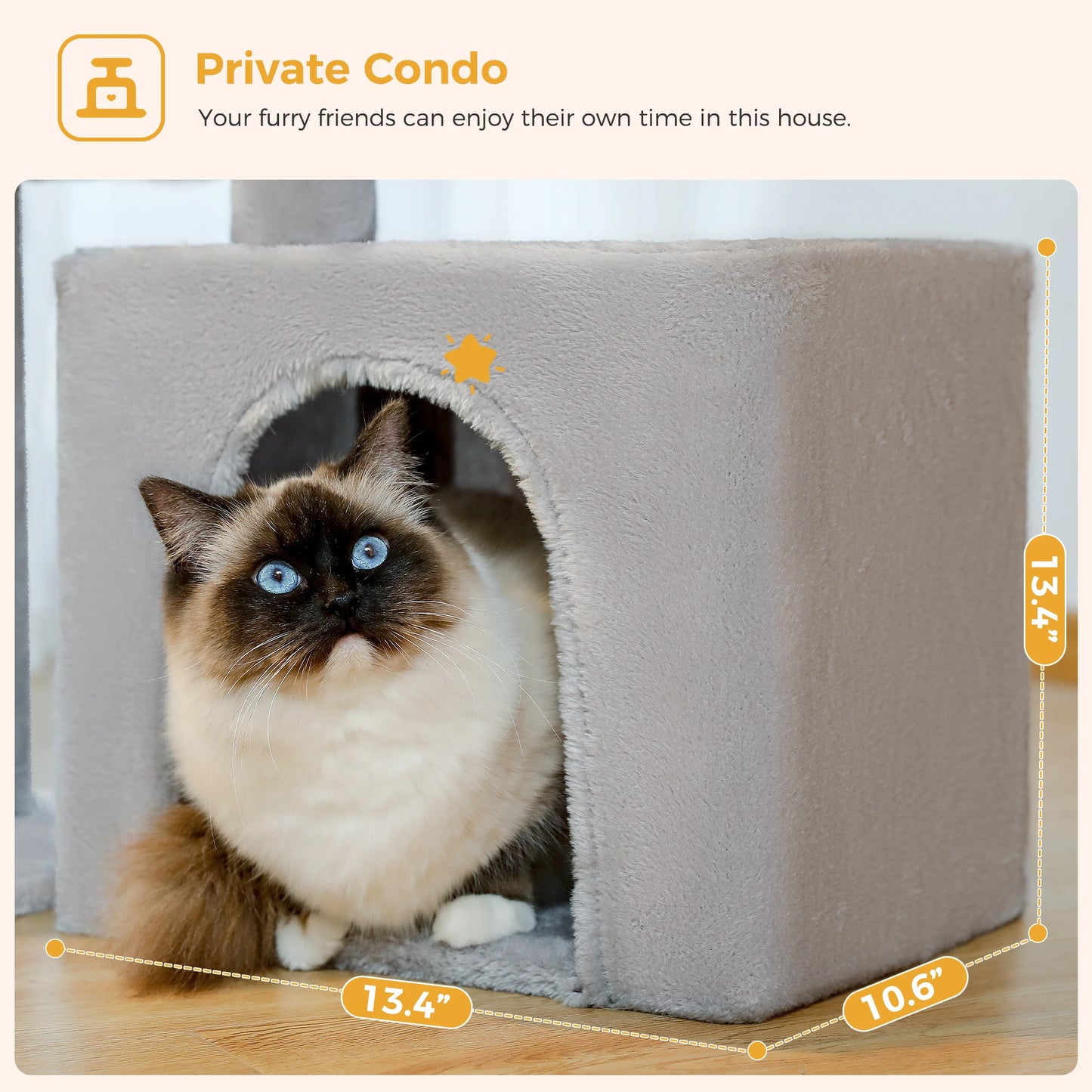 Tour pour chat réglable à 5 niveaux, du sol au plafond, avec poteaux à griffer en sisal, hamac en peluche et jouet suspendu – Design moderne en forme de cactus pour les jeux d'intérieur de plusieurs chats