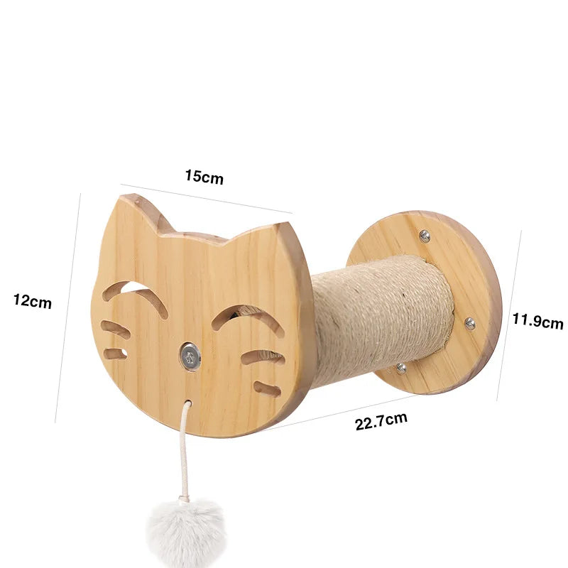Hamac mural pour chat 1 pièce, lit pour chat en bois, étagères murales à griffer, plateforme d’escalade élevée, meuble arbre à chat d’intérieur.