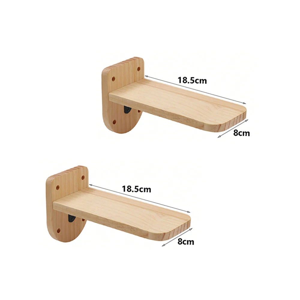 Étagère murale d’escalade pour chat avec échelle, marches, poteau à griffer en sisal, lit douillet et cachette – Tour d’arbre à chat modulaire d’intérieur et accessoires de mobilier pour animaux