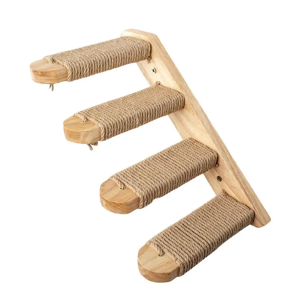 Hamac mural en bois pour chat