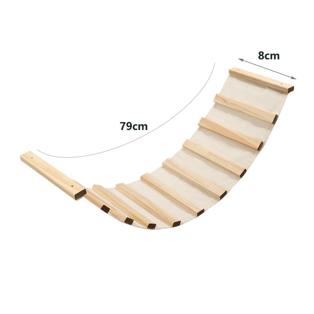 Hamac mural en bois pour chat
