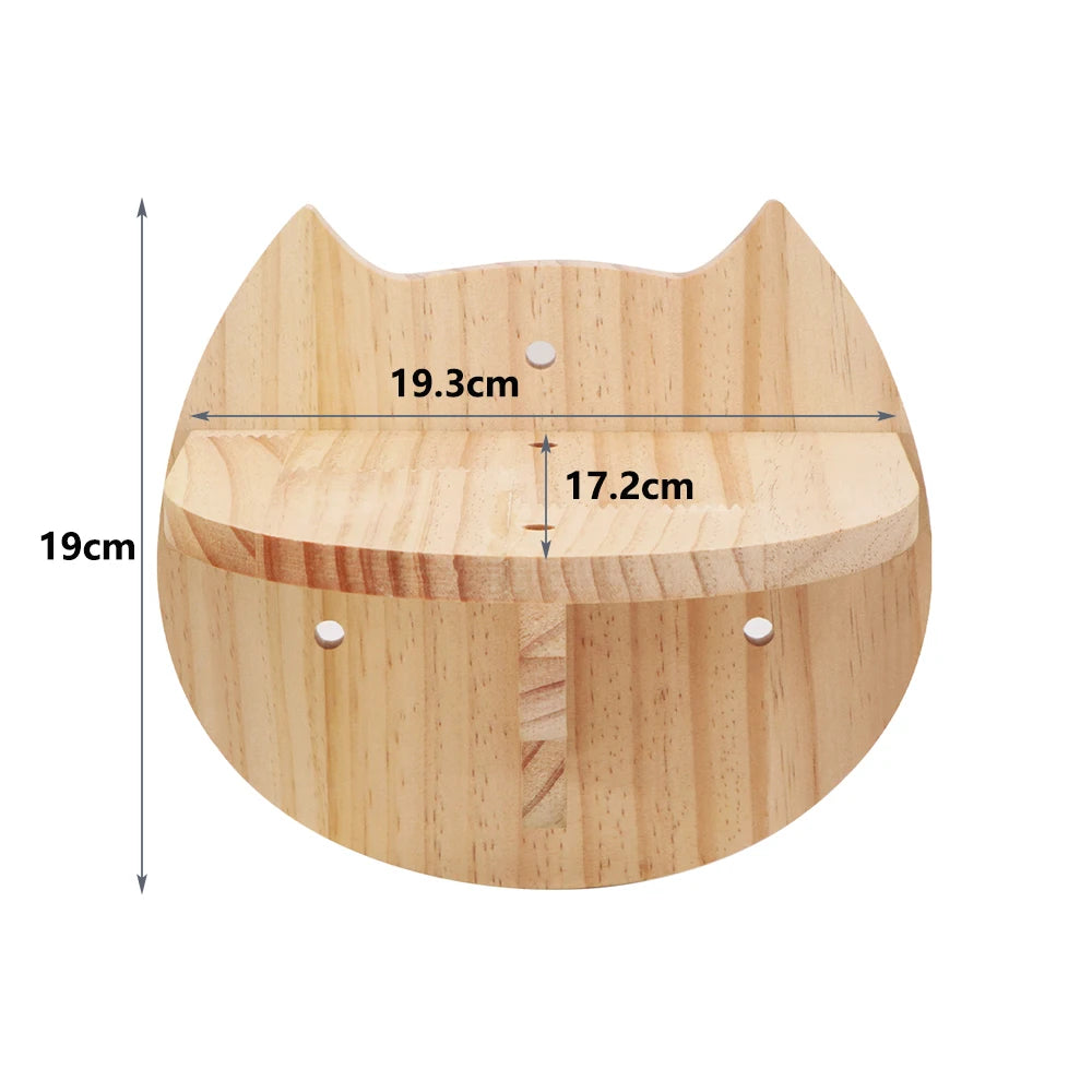 Meuble mural pour chat avec étagère flottante, poteau à griffer en sisal, perchoirs d’escalade, hamac douillet et marches murales – aire de jeux intérieure verticale pour chat, peu encombrante, pour dormir, jouer et s