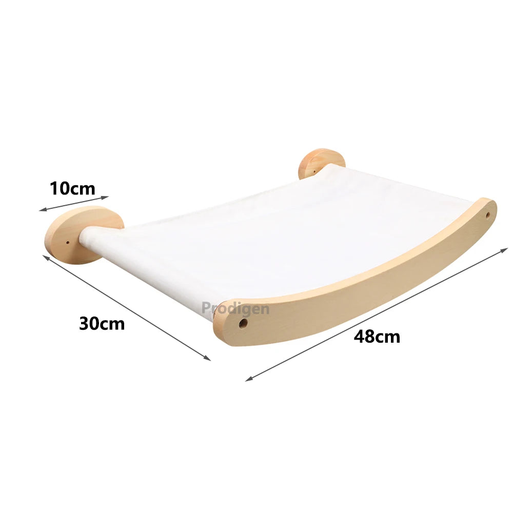 Étagère murale d’escalade pour chat avec échelle, marches, poteau à griffer en sisal, lit douillet et cachette – Tour d’arbre à chat modulaire d’intérieur et accessoires de mobilier pour animaux