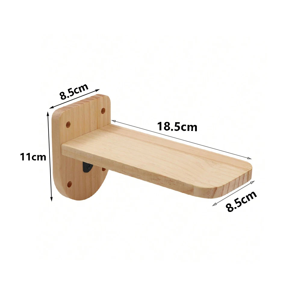 Étagère murale d’escalade pour chat avec échelle, marches, poteau à griffer en sisal, lit douillet et cachette – Tour d’arbre à chat modulaire d’intérieur et accessoires de mobilier pour animaux