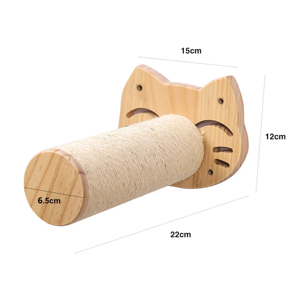 Étagère murale d’escalade pour chat avec échelle, marches, poteau à griffer en sisal, lit douillet et cachette – Tour d’arbre à chat modulaire d’intérieur et accessoires de mobilier pour animaux