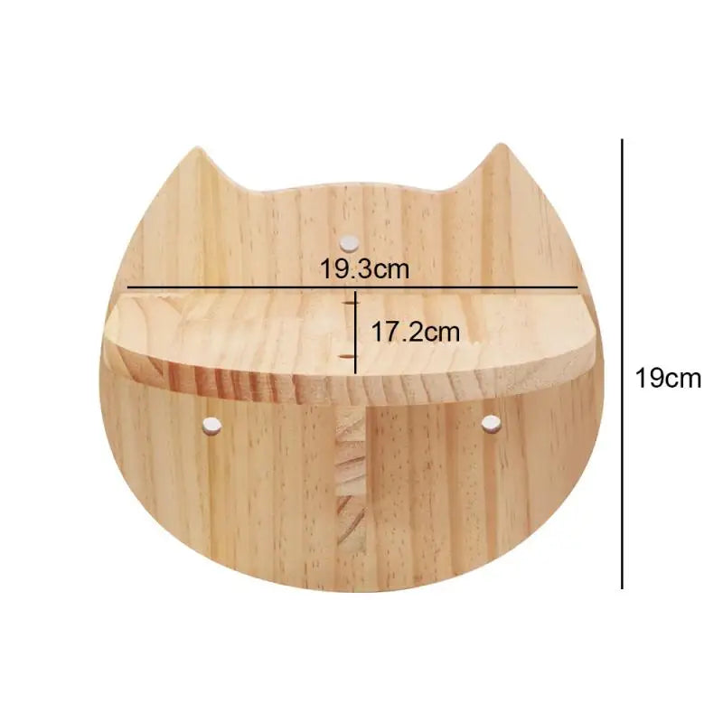 Hamac mural pour chat 1 pièce, lit pour chat en bois, étagères murales à griffer, plateforme d’escalade élevée, meuble arbre à chat d’intérieur.