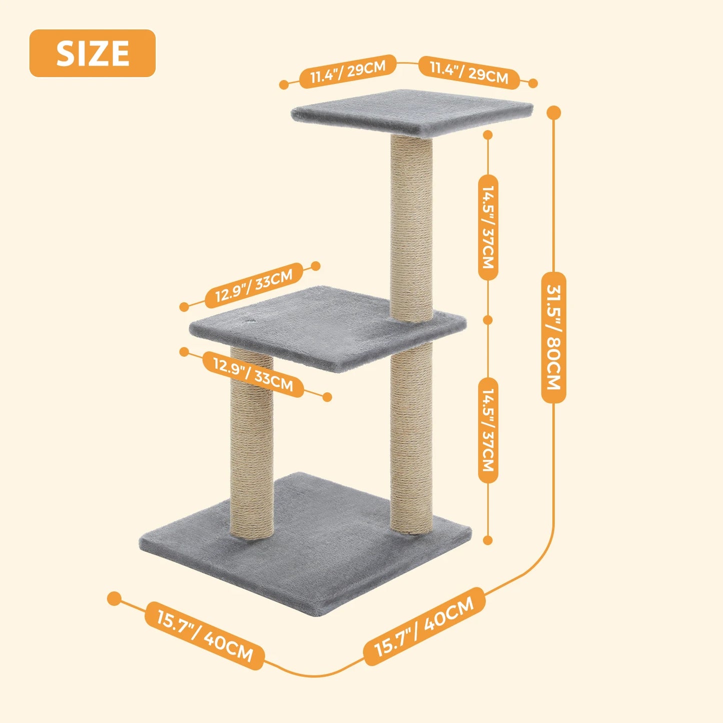 Arbre à chat Compact Meuble-MeowGriff