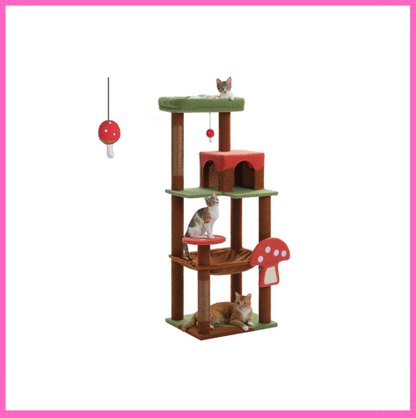 Condo pour chat Champignon avec hamac