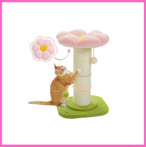 Arbre à chat en forme de fleur