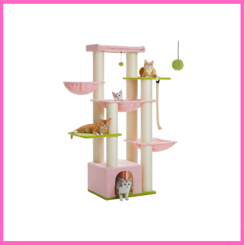 Arbre à chat multi-niveaux robuste