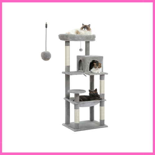 Tour à chat robuste à plusieurs niveaux