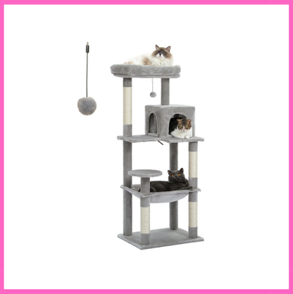 Tour à chat robuste à plusieurs niveaux