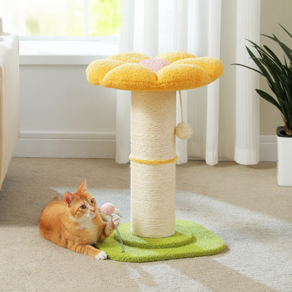 Arbre à chat en forme de fleur