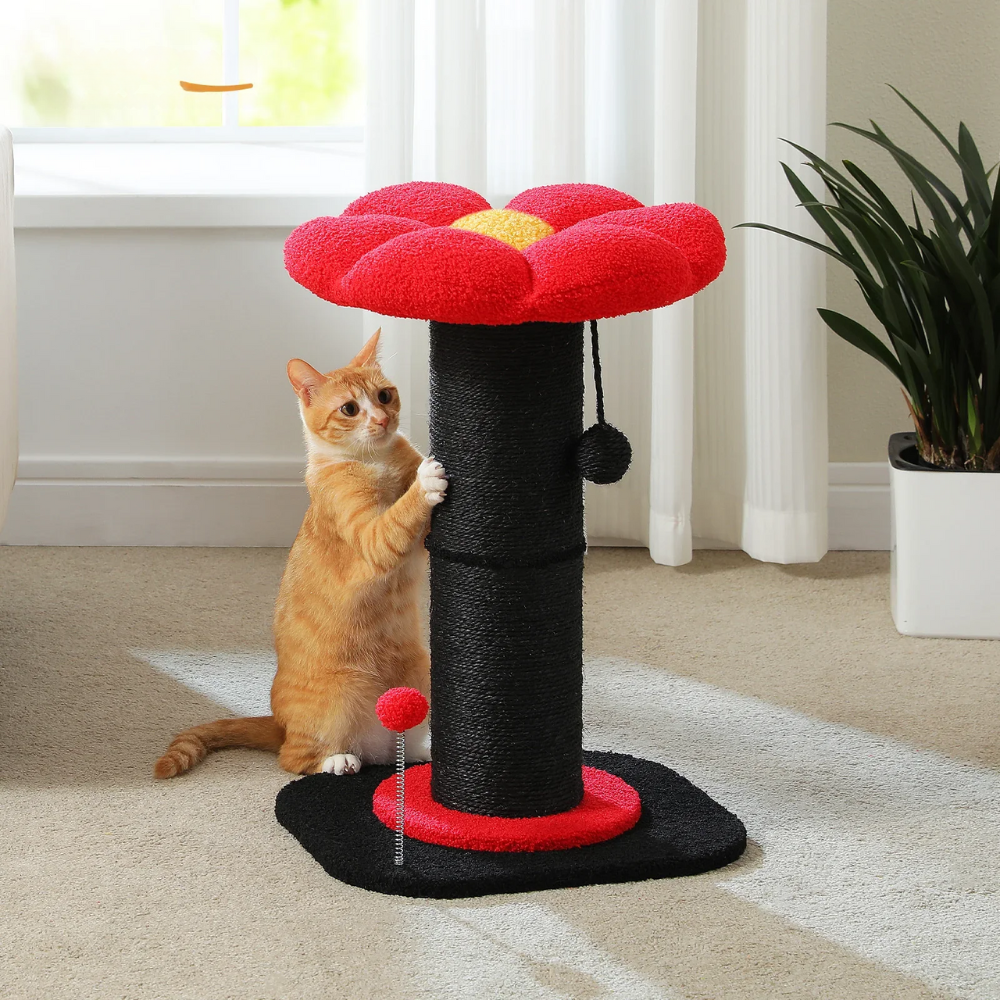 Arbre à chat en forme de fleur