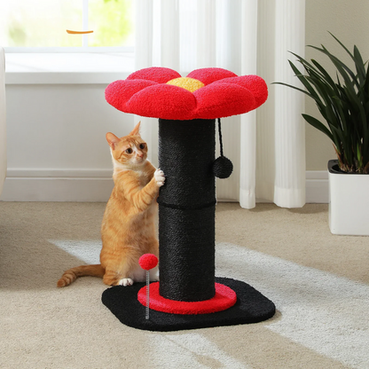 Arbre à chat en forme de fleur