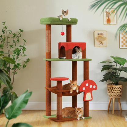 Condo pour chat Champignon avec hamac