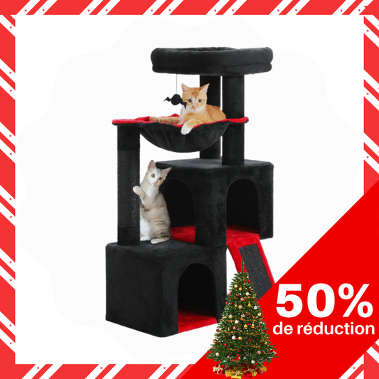 Centre de jeu et repos de luxe pour chats multiples