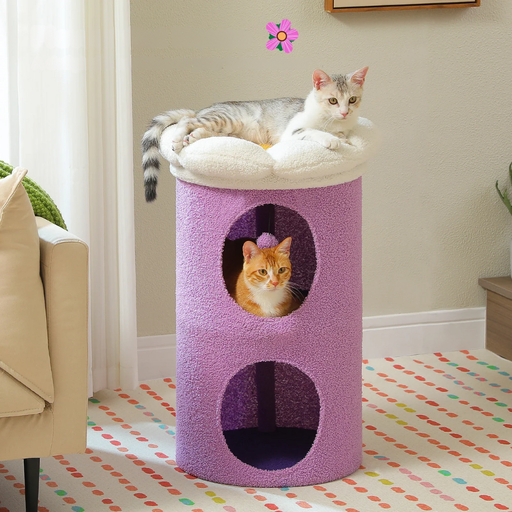 Tour à Chat Florale Verticale