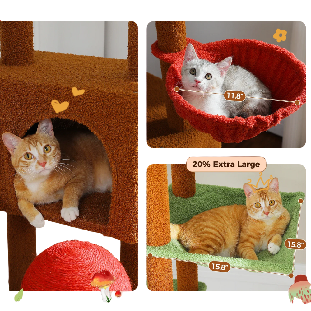 Tour pour chat ajustable Cactus Cat Tower Condo