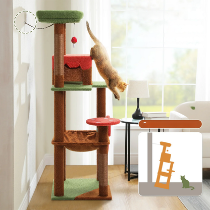 Condo pour chat Champignon avec hamac