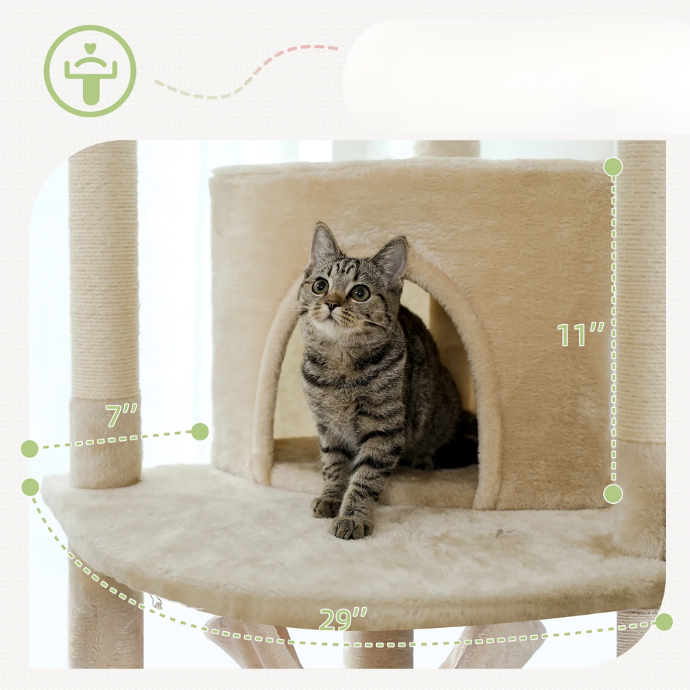 Tour à chat Réglable Sol-Plafond