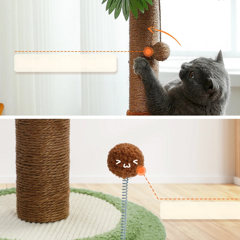 Griffoir pour chat en forme de palmier