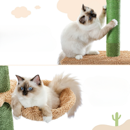 Arbre à chat Cactus Réglable Hamac