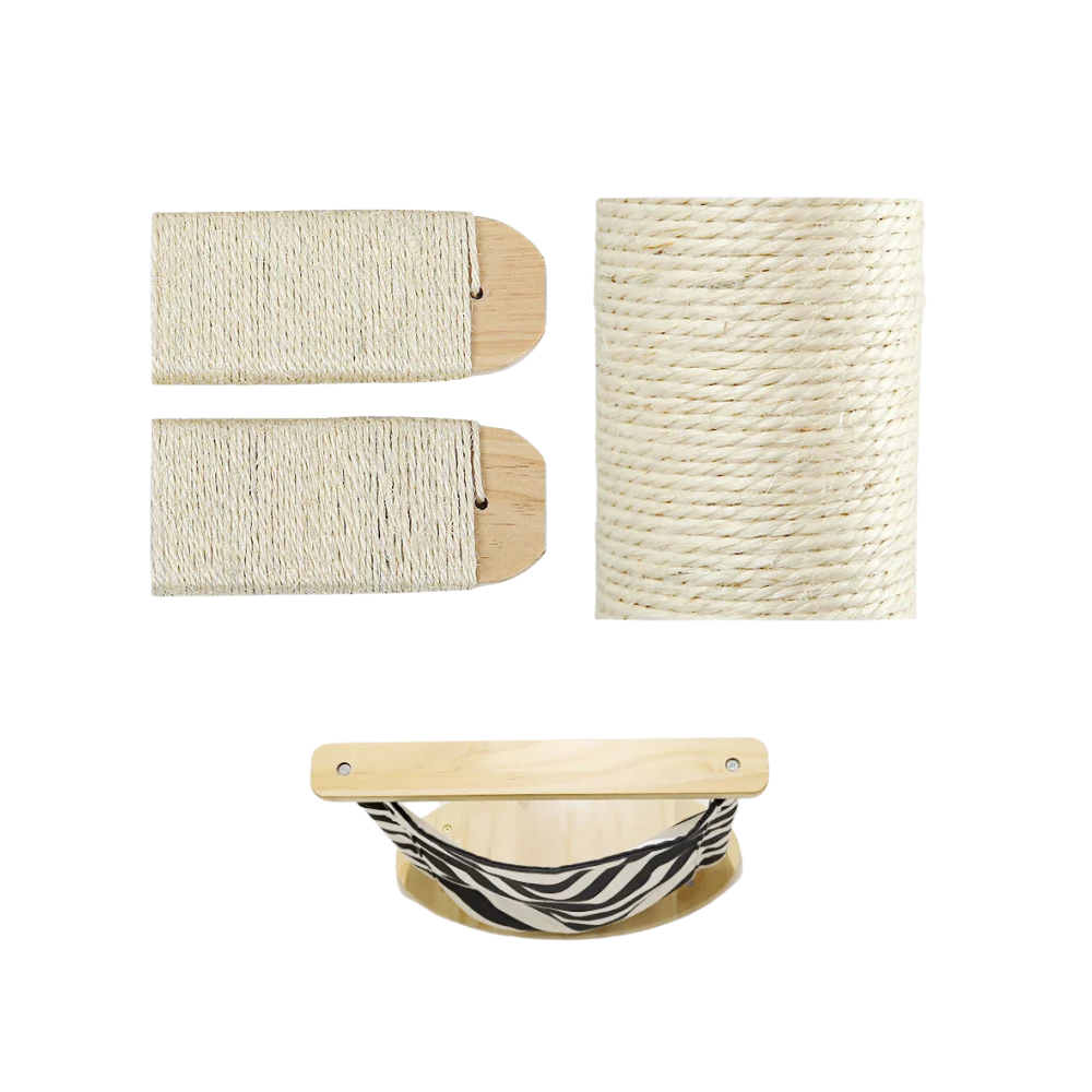 Hamac mural en bois pour chat