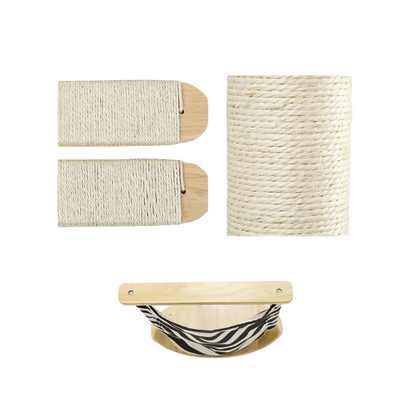 Hamac mural en bois pour chat