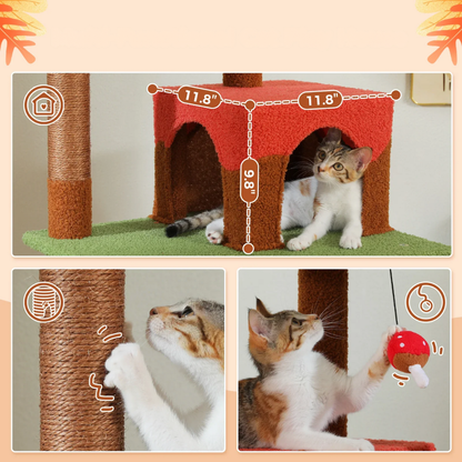 Condo pour chat Champignon avec hamac