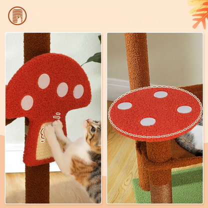 Condo pour chat Champignon avec hamac