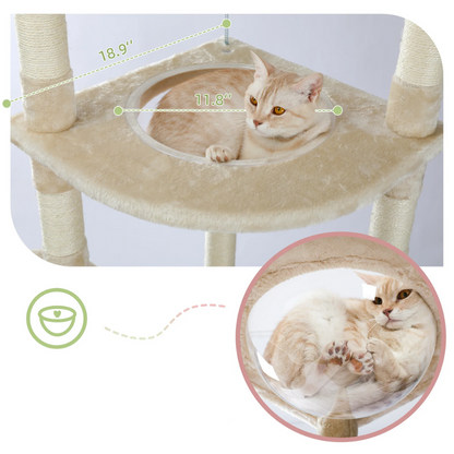 Tour à chat Réglable Sol-Plafond