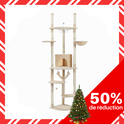 Tour à chat Réglable Sol-Plafond