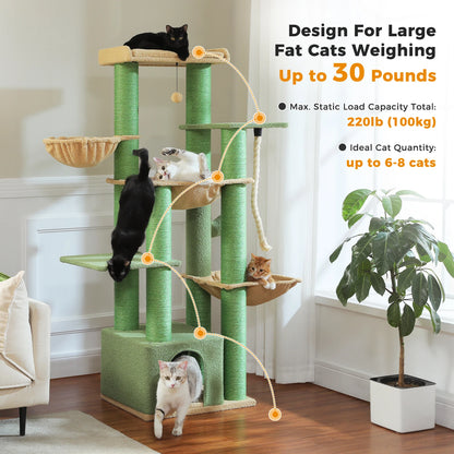 Meuble arbre à chat minimaliste s'intégrant parfaitement à un intérieur moderne Arbre à chat modulaire peu encombrant avec hamacs amovibles et lavables
