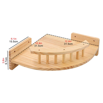 Corde à grimper en bois massif pour chat avec sisal