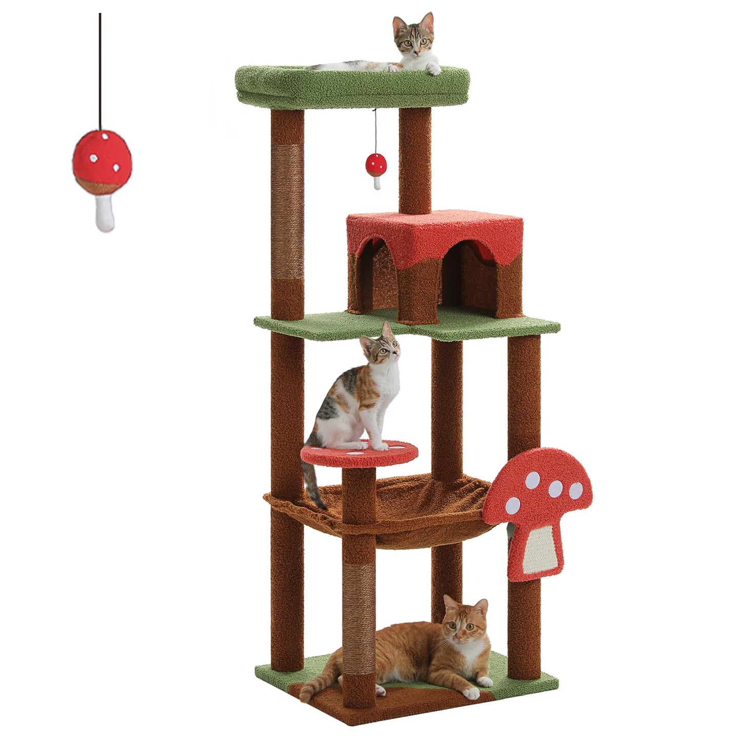 Condo pour chat Champignon avec hamac