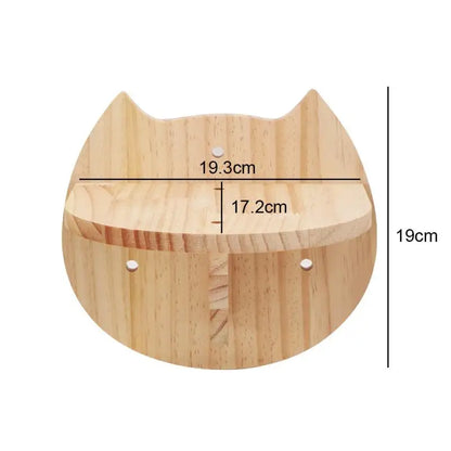 Hamac mural pour chat 1 pièce, lit pour chat en bois, étagères murales à griffer, plateforme d’escalade élevée, meuble arbre à chat d’intérieur.