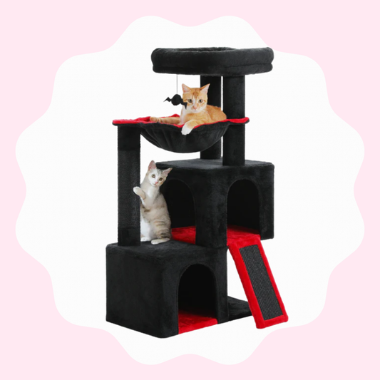 Centre de jeu et repos de luxe pour chats multiples