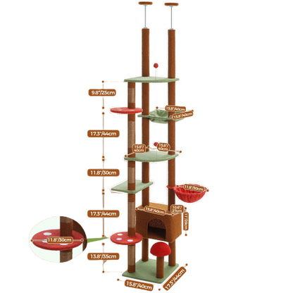 Tour pour chat ajustable Cactus Cat Tower Condo